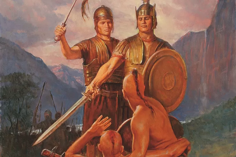 Captain Moroni Defeats Zerahemnah