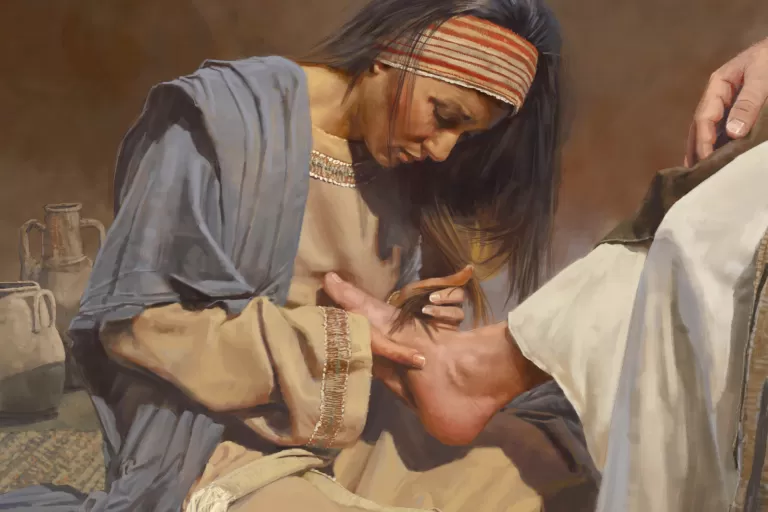 Washing Jesus’s Feet, by Brian Call